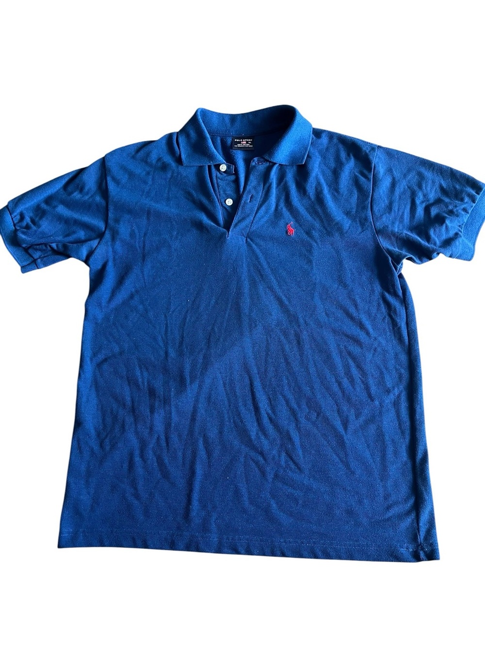 Vintage Polo Sport Polo Ralph Lauren Blue Polo XL Size (110)